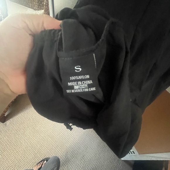 Fun Black Ruched Dress - Picture 6 of 7